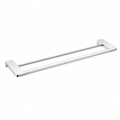 Chrome Double Towel Bar — wall-mounted SUS304 stainless steel bathroom hardware | SANIKB