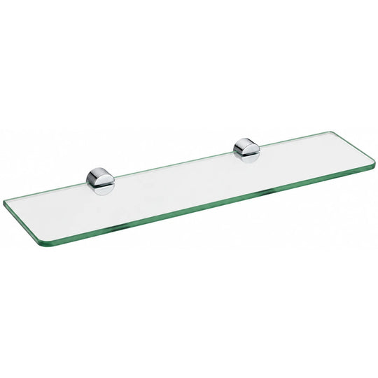 Chrome Glass Shelf — wall-mounted SUS304 stainless steel bathroom hardware | SANIKB