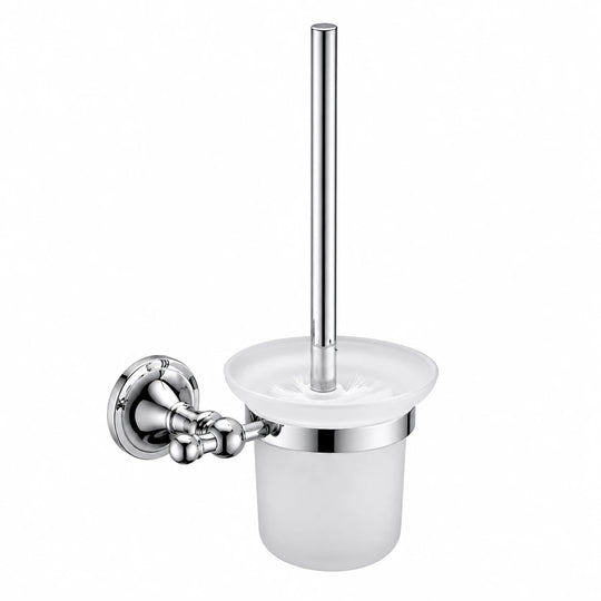Chrome Toilet Brush Holder — wall-mounted SUS304 stainless steel bathroom hardware | SANIKB
