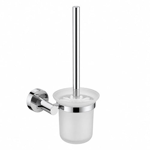 Chrome Toilet Brush Holder — wall-mounted SUS304 stainless steel bathroom hardware | SANIKB
