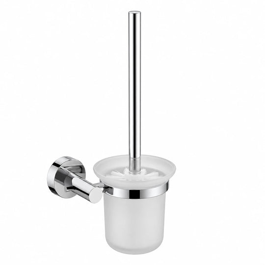 Chrome Toilet Brush Holder — wall-mounted SUS304 stainless steel bathroom hardware | SANIKB