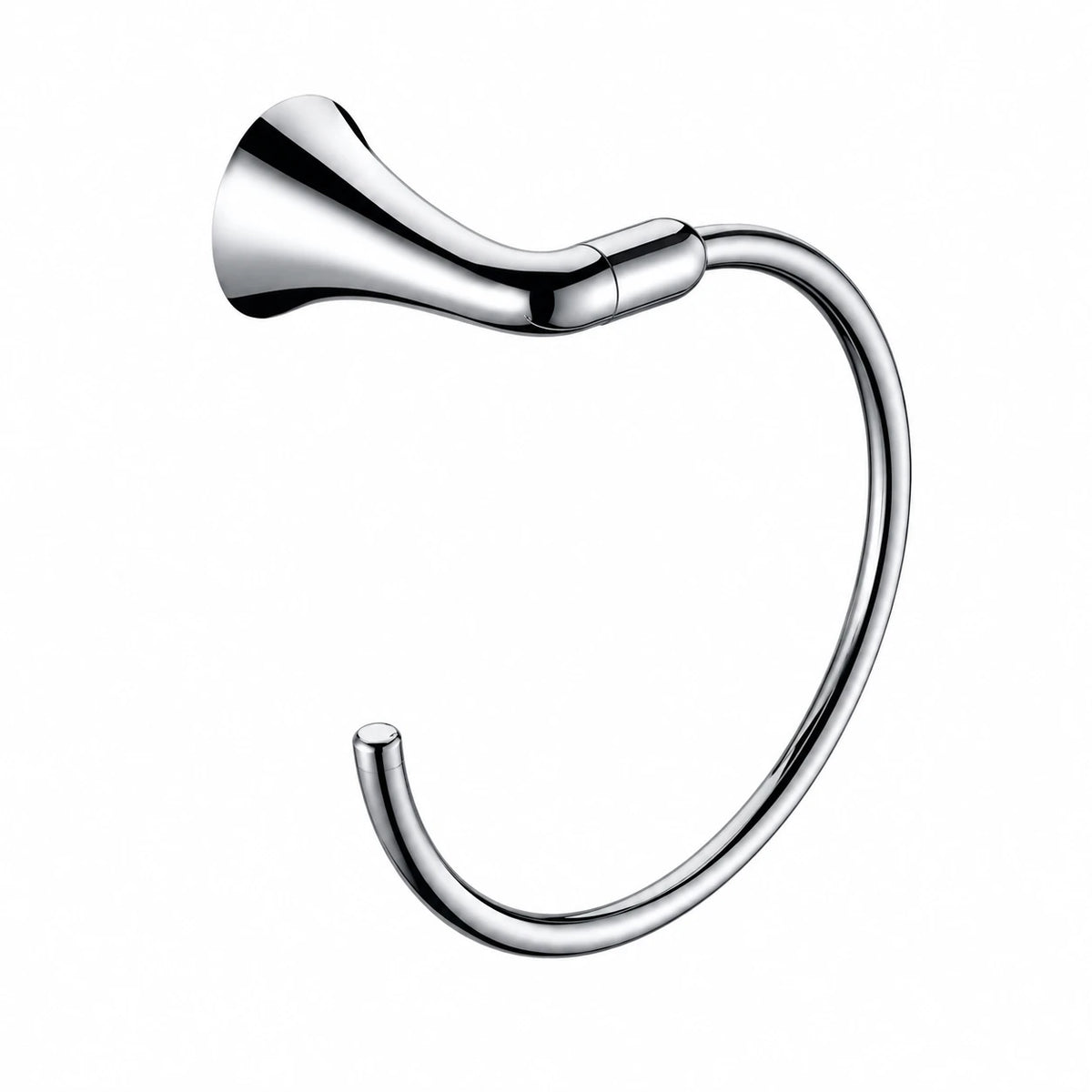 Chrome Towel Ring — wall-mounted SUS304 stainless steel bathroom hardware | SANIKB