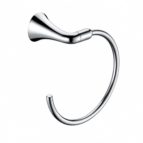 Chrome Towel Ring — wall-mounted SUS304 stainless steel bathroom hardware | SANIKB
