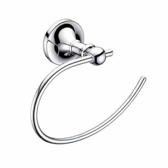 Chrome Towel Ring — wall-mounted SUS304 stainless steel bathroom hardware | SANIKB