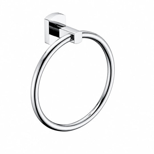 Chrome Towel Ring — wall-mounted SUS304 stainless steel bathroom hardware | SANIKB
