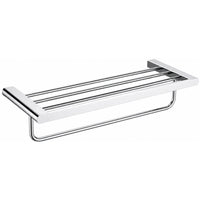 Round Chrome Towel Rack with Bar