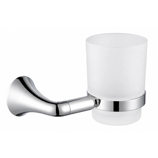 Chrome Tumbler Holder — wall-mounted SUS304 stainless steel bathroom hardware | SANIKB
