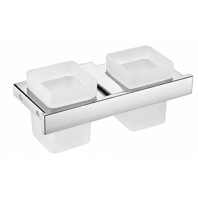 Chrome Tumbler Holder — wall-mounted SUS304 stainless steel bathroom hardware | SANIKB
