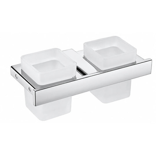 Chrome Tumbler Holder — wall-mounted SUS304 stainless steel bathroom hardware | SANIKB