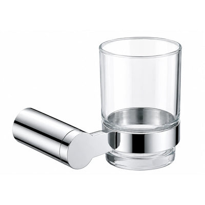 Chrome Tumbler Holder — wall-mounted SUS304 stainless steel bathroom hardware | SANIKB