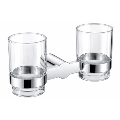 Chrome Tumbler Holder — wall-mounted SUS304 stainless steel bathroom hardware | SANIKB