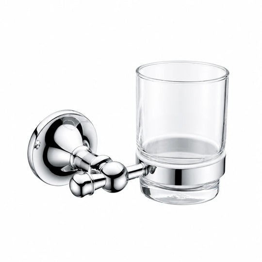 Chrome Tumbler Holder — wall-mounted SUS304 stainless steel bathroom hardware | SANIKB