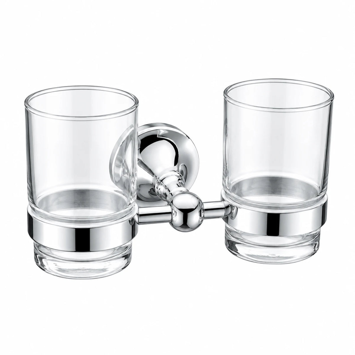 Chrome Tumbler Holder — wall-mounted SUS304 stainless steel bathroom hardware | SANIKB