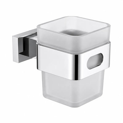 Chrome Tumbler Holder — wall-mounted SUS304 stainless steel bathroom hardware | SANIKB