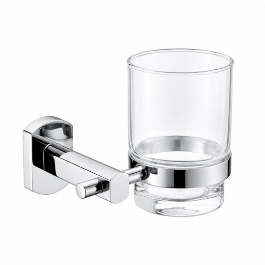 Chrome Tumbler Holder — wall-mounted SUS304 stainless steel bathroom hardware | SANIKB