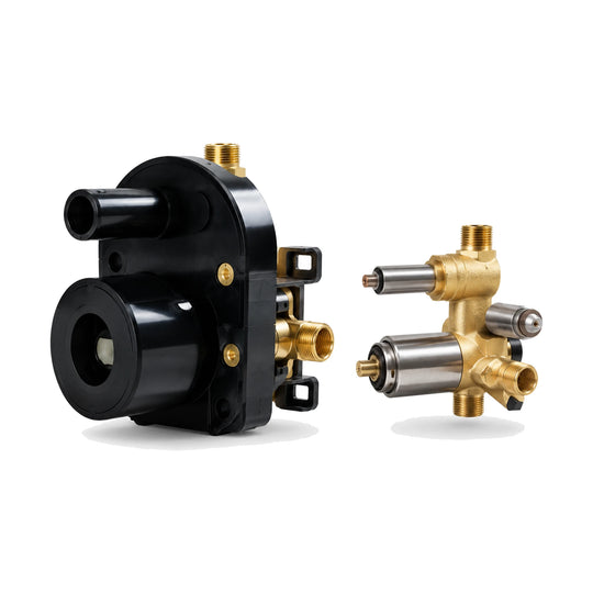 In-wall rough-in valve for Prism Cut Concealed Shower System with Rain Head & Handheld — SANIKB SP1005 22 43 1