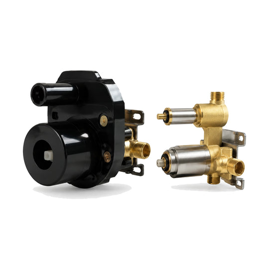 In-wall rough-in valve for Twin Lever Concealed Shower System with Rain Head & Handheld — SANIKB SP068 22 01 1