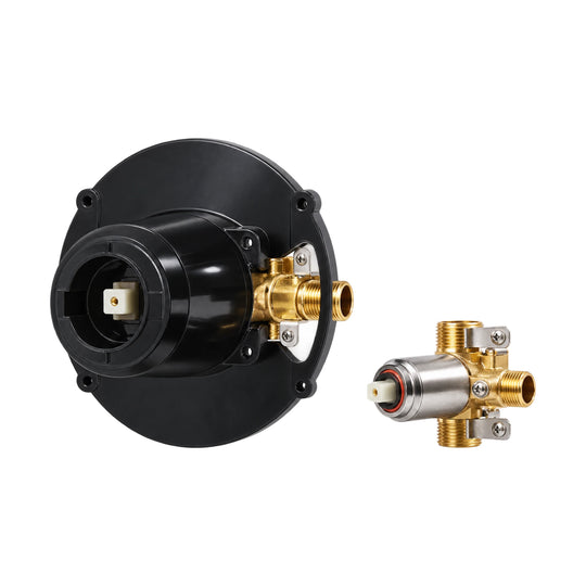 In-wall rough-in valve for Noir Gilt Pin Lever Concealed Shower System with Rain Head — SANIKB S133A 21 47 2