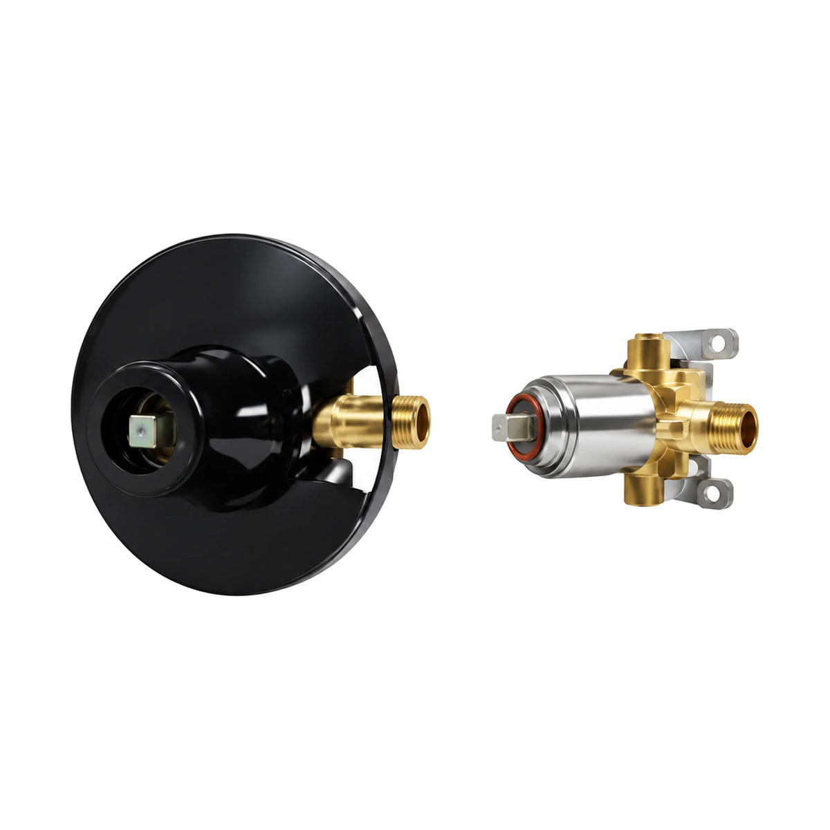 In-wall rough-in valve for Noir Sweep Concealed Shower System with Square Rain Head — SANIKB SP091 21 31 1