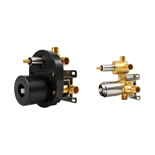 In-wall rough-in valve for Square Block Concealed Shower System with Tub Spout — SANIKB S008A 03 31 1