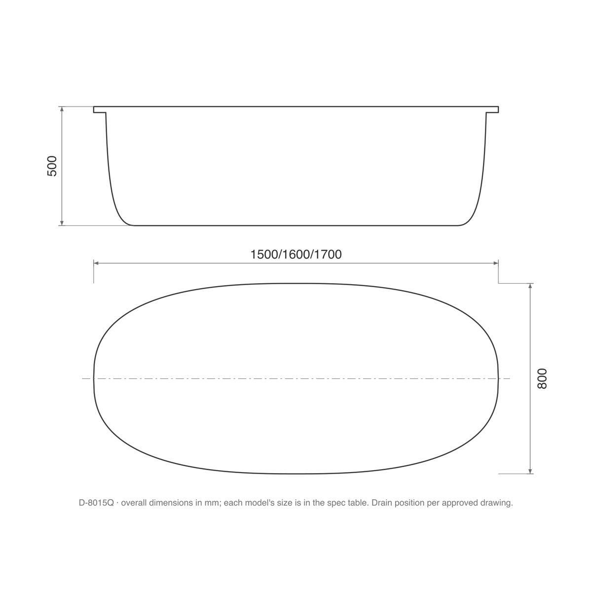 SANIKB D-8015Q dimension drawing