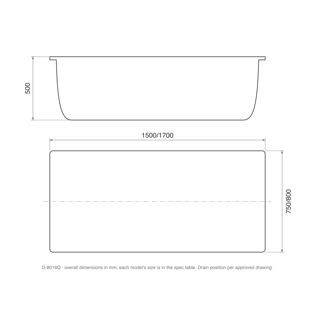 SANIKB D-8016Q dimension drawing