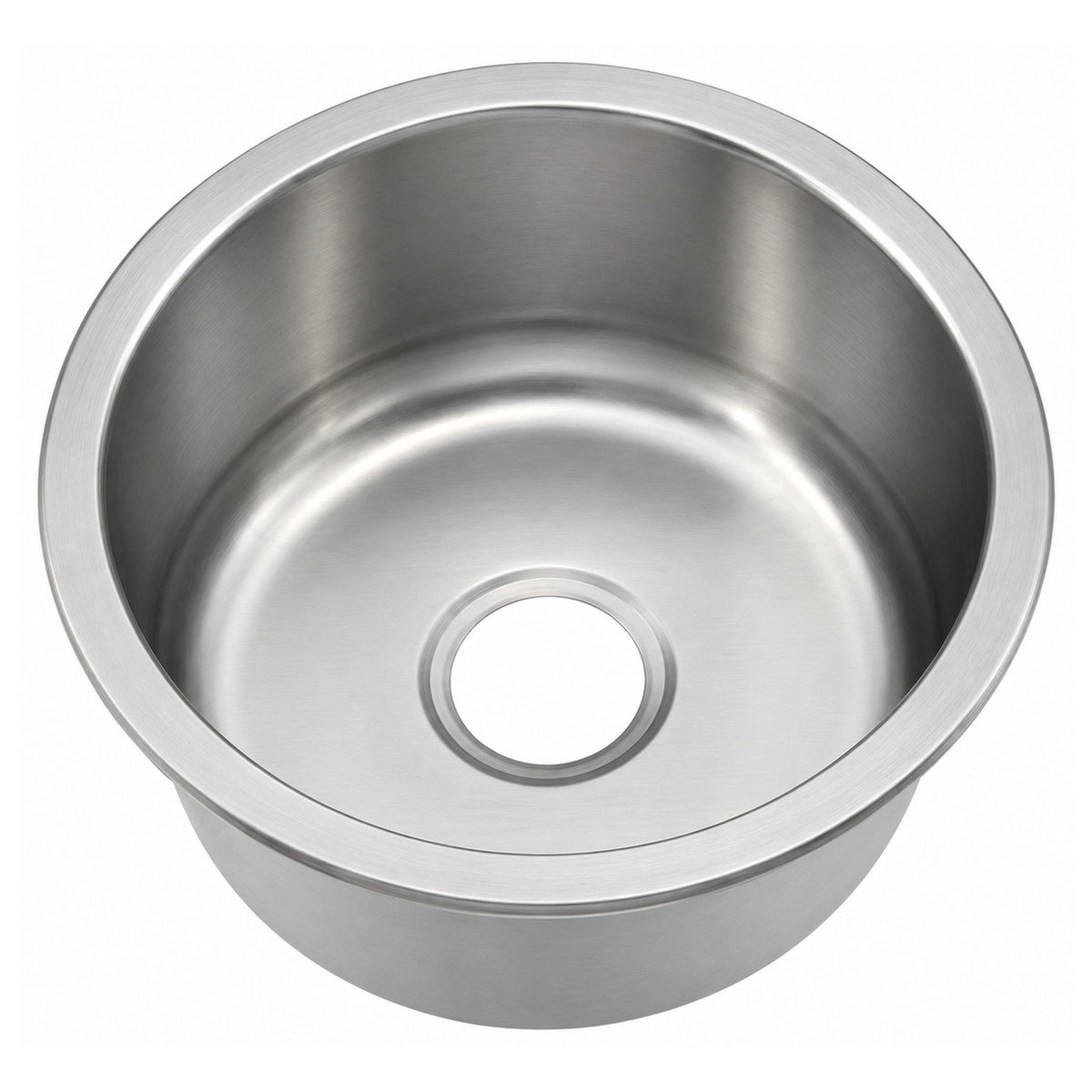 SANIKB D420A — Round Bar Prep Sink 16-1/2 Inch, Optional Mount 304 Stainless Steel