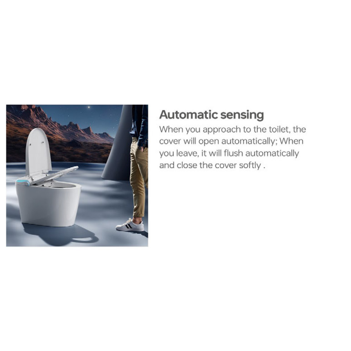 SANIKB E6 — E6 Radar-Sensor Smart Bidet Toilet with Foot-Sensing Lid and UV Steril (feature 3)