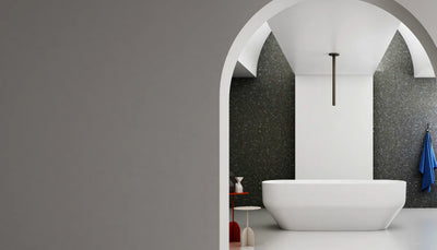 Elongated Rounded Rectangle Solid Surface Bathtub - XA-8837; complete factory model view