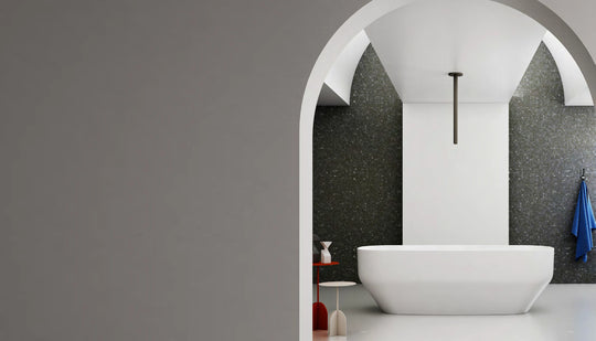 Elongated Rounded Rectangle Solid Surface Bathtub - XA-8837; complete factory model view