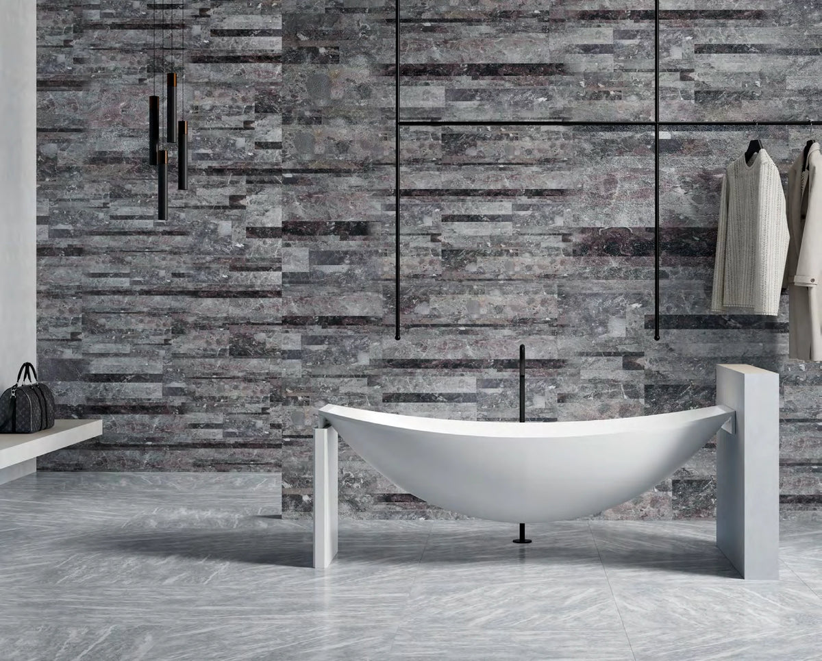 Frame Supported Boat Solid Surface Bathtub - T8996-1; complete model view