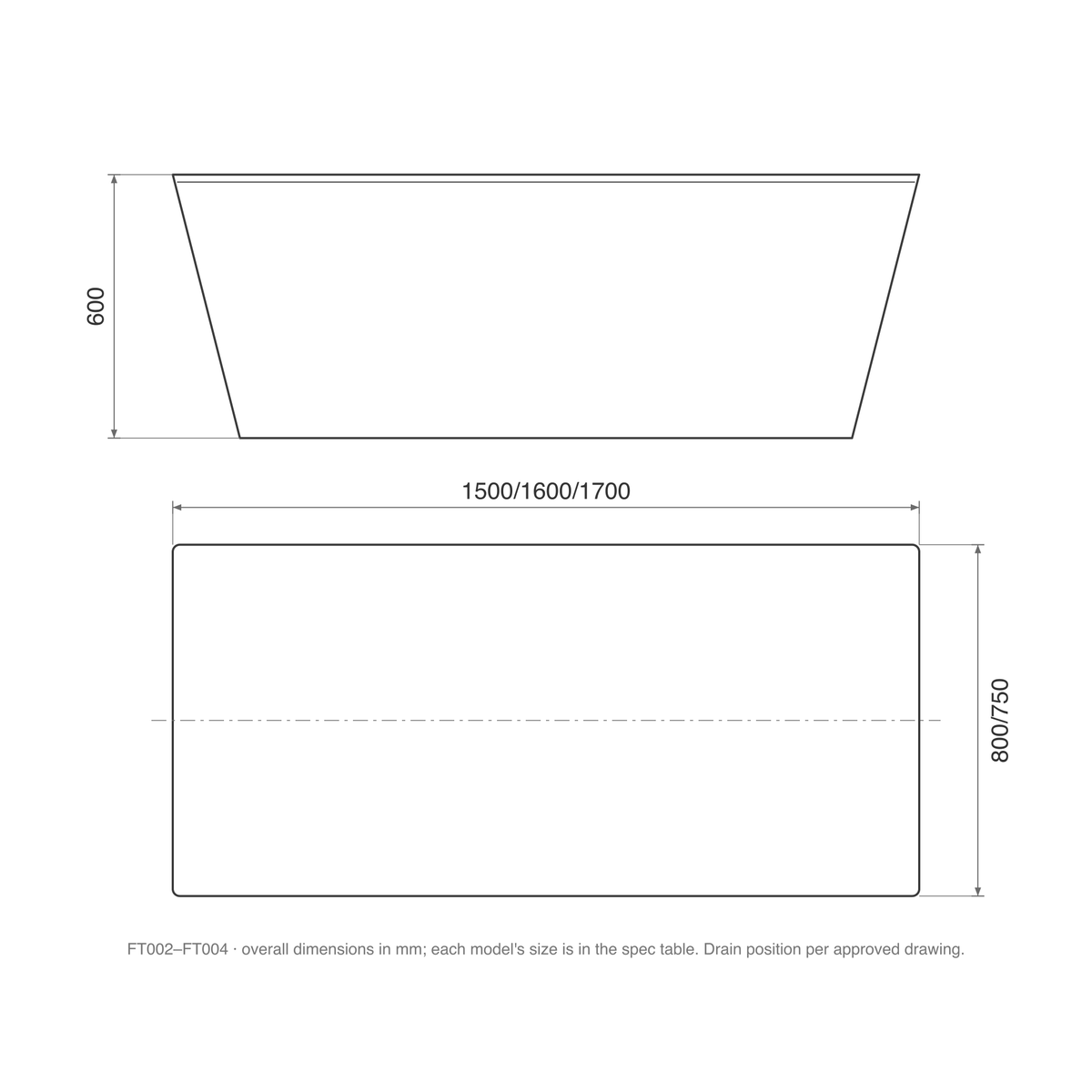 SANIKB FT002–FT004 dimension drawing