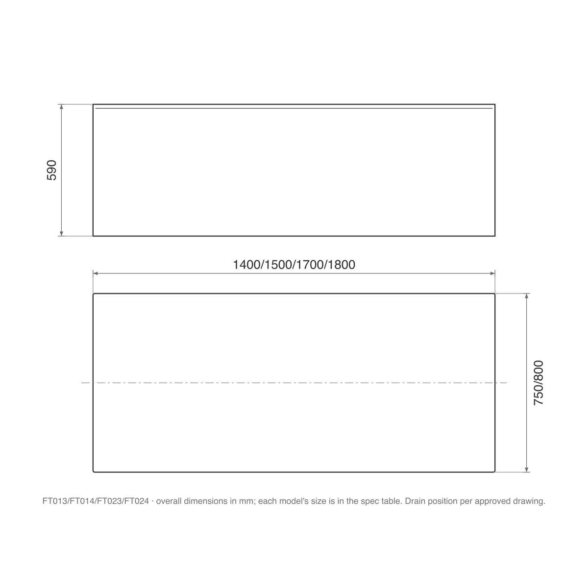 SANIKB FT013/FT014/FT023/FT024 dimension drawing