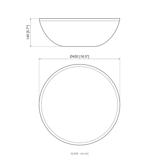 SANIKB GL006 dimension drawing