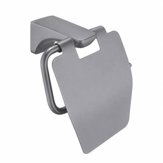 Gun Grey Toilet Paper Holder — wall-mounted SUS304 stainless steel bathroom hardware | SANIKB