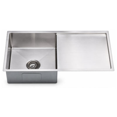 SANIKB HM8444DB — Undermount Single Bowl Kitchen Sink with Right Drainboard 840x440mm