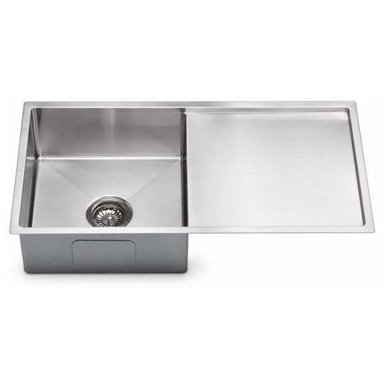 SANIKB HM8444DB — Undermount Single Bowl Kitchen Sink with Right Drainboard 840x440mm