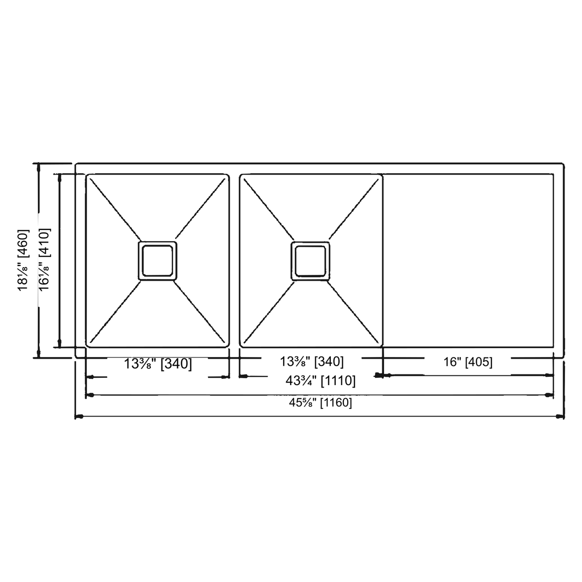SANIKB HMD11646DB-8 dimension drawing