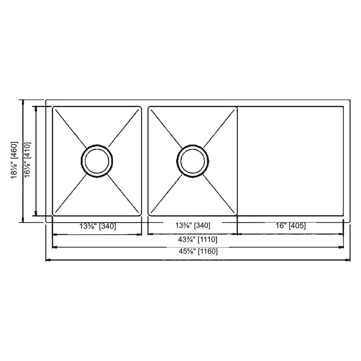 SANIKB HMD11646DB-9 dimension drawing