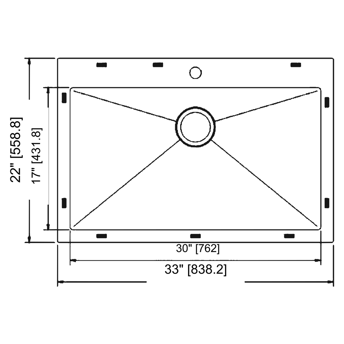 SANIKB HMT3322R dimension drawing