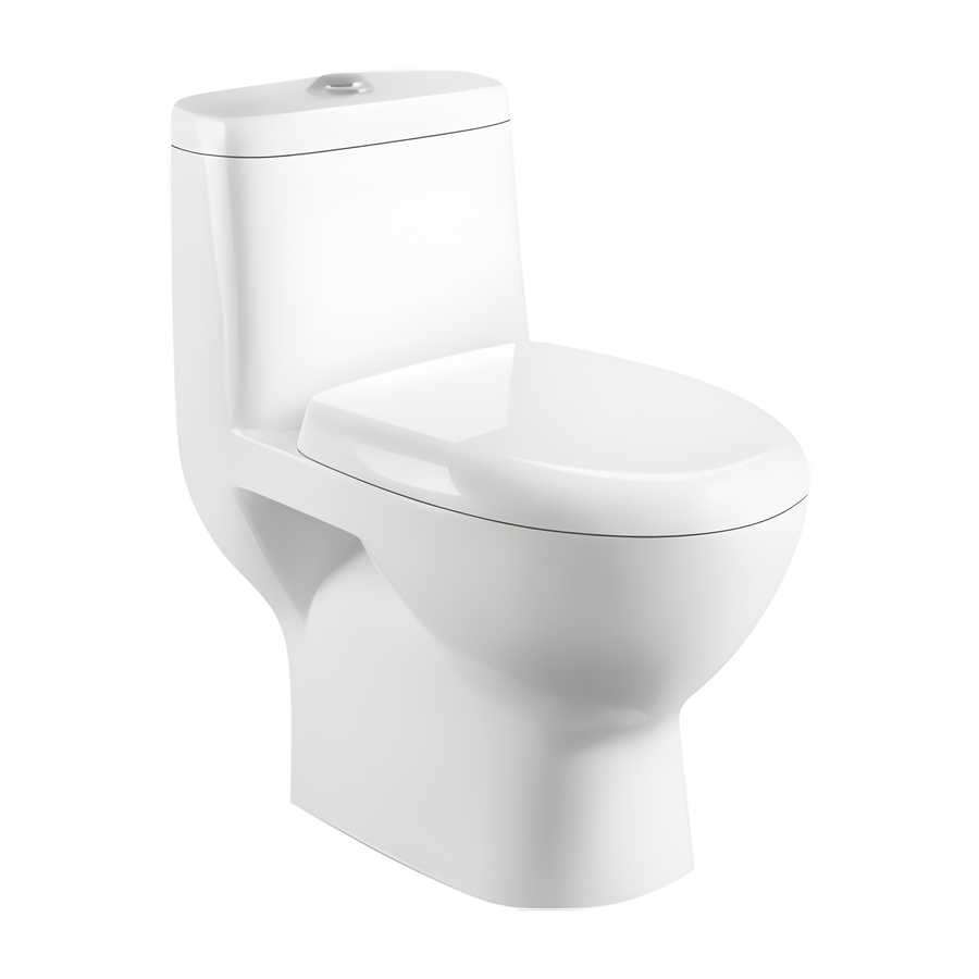 SANIKB HSJ-2332 25 inch washdown one piece toilet 4/8/12/16 inch rough in