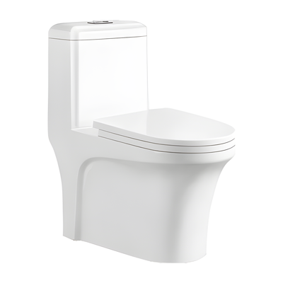 SANIKB HSJ-2401 26 inch rimless swirl flush one piece toilet 10/12/16 inch rough in
