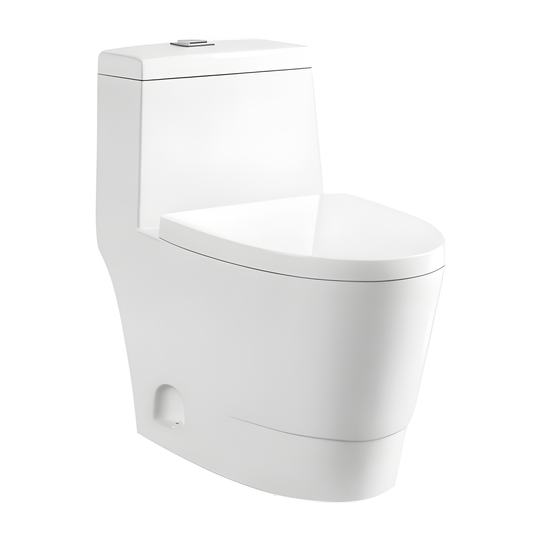 SANIKB HSJ-2425 27 inch siphonic one piece toilet 10/12 inch rough in