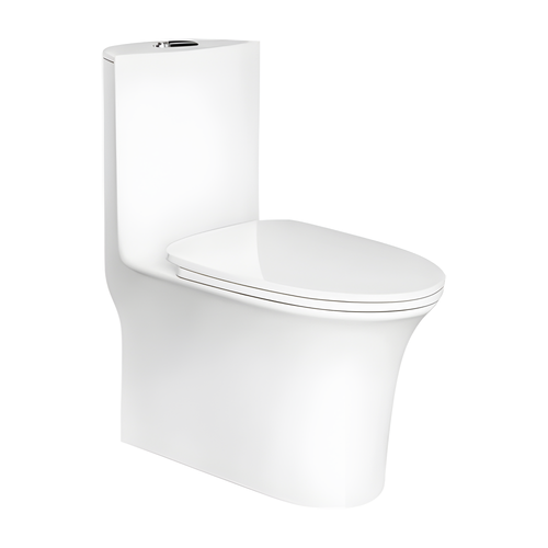 SANIKB HSJ-2441 27 inch rimless siphonic one piece toilet 10/12/16 inch rough in