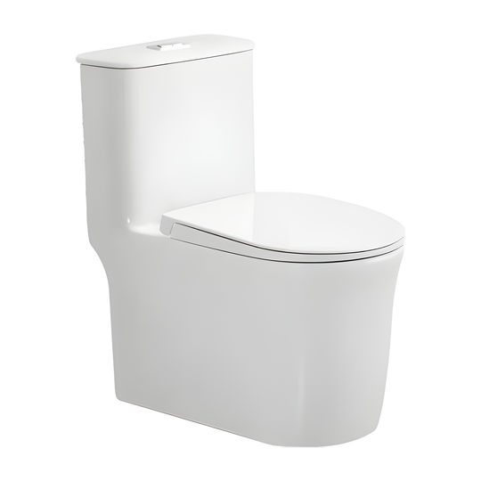 SANIKB HSJ-2528 27 inch swirl flush one piece toilet 12 inch rough in