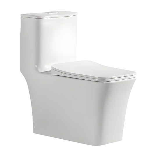 SANIKB HSJ-2548 28 inch rimless siphonic one piece toilet 10 inch rough in