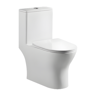 SANIKB HSJ-2550 27 inch rimless washdown one piece toilet 6/10 inch rough in