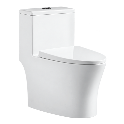 SANIKB HSJ-2557 26 inch rimless washdown one piece toilet 8/10 inch rough in