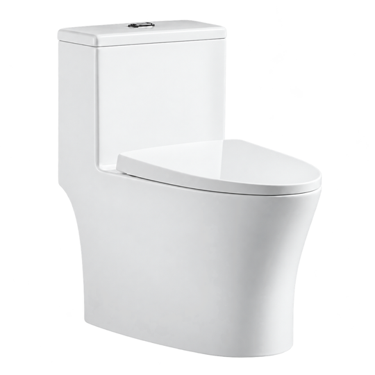 SANIKB HSJ-2557 26 inch rimless washdown one piece toilet 8/10 inch rough in