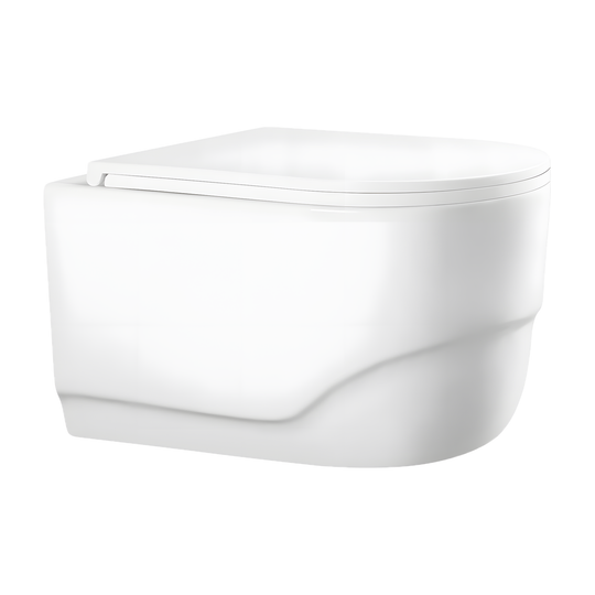 SANIKB LJ-A12 wall-hung toilet, Glossy White